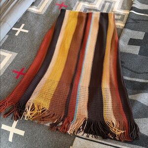 Zara Multicolor Striped Knit Skirt